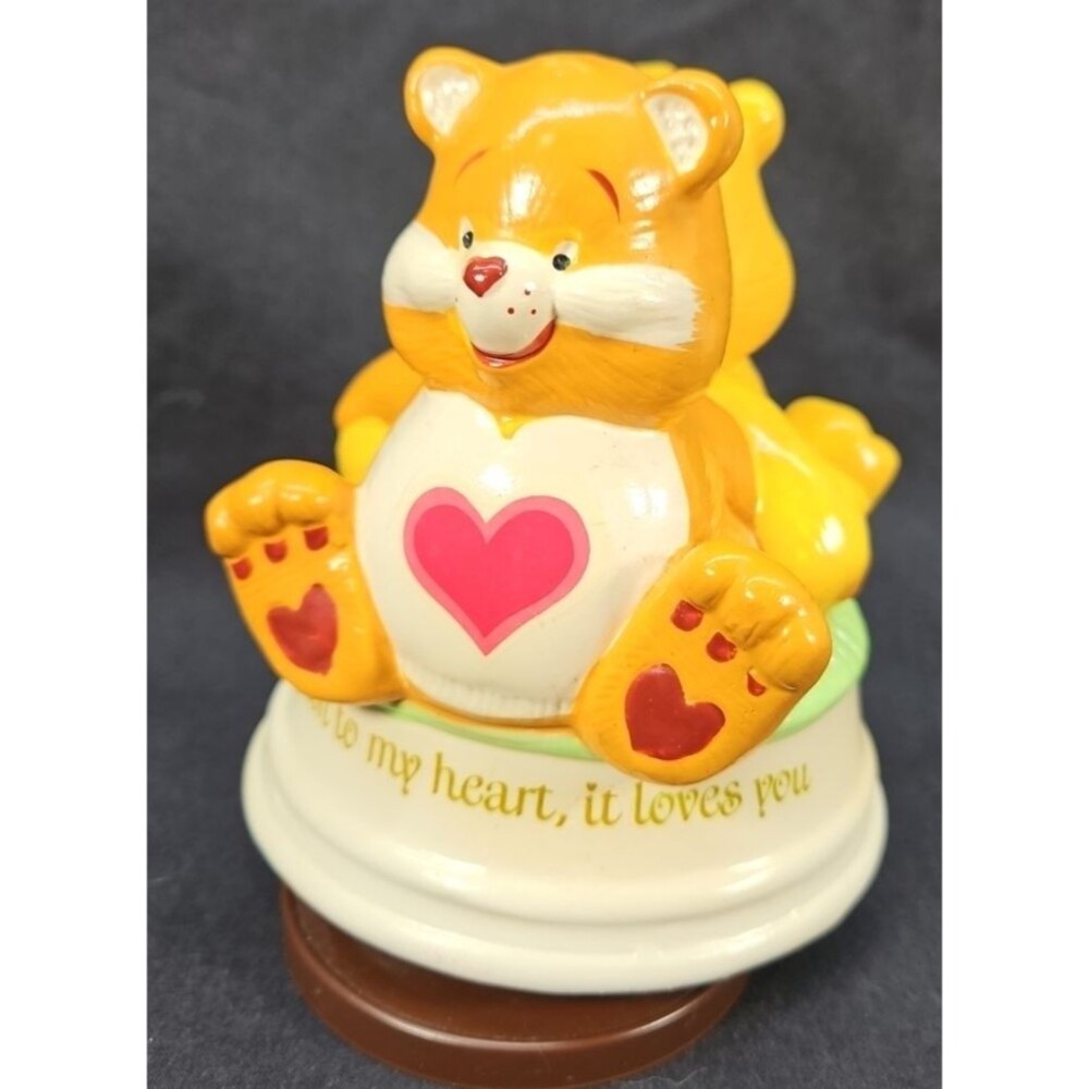 Care Bears Vintage 1983 Ceramic Music Box American Greetings WORKS